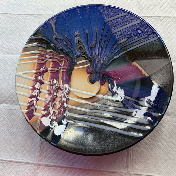 Mathew Patton Other - Mathew Patton numbered pottery dish w/stand 1982